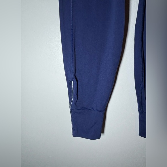 LULULEMON fresh tracks zip ankle jogger pants in blue size 4 - Picture 2 of 6